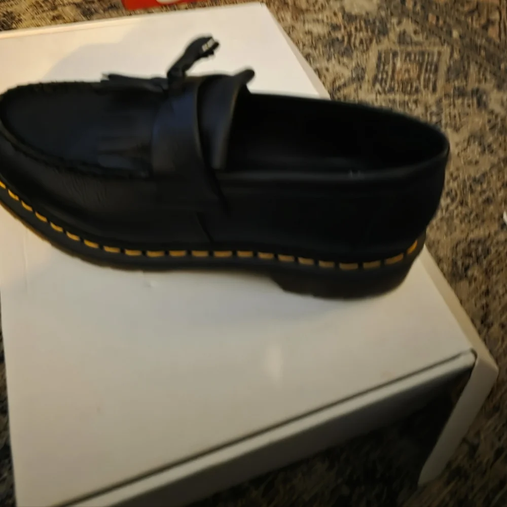 Dr. Martens Adrian Women's Black Leather Tassel Loafers